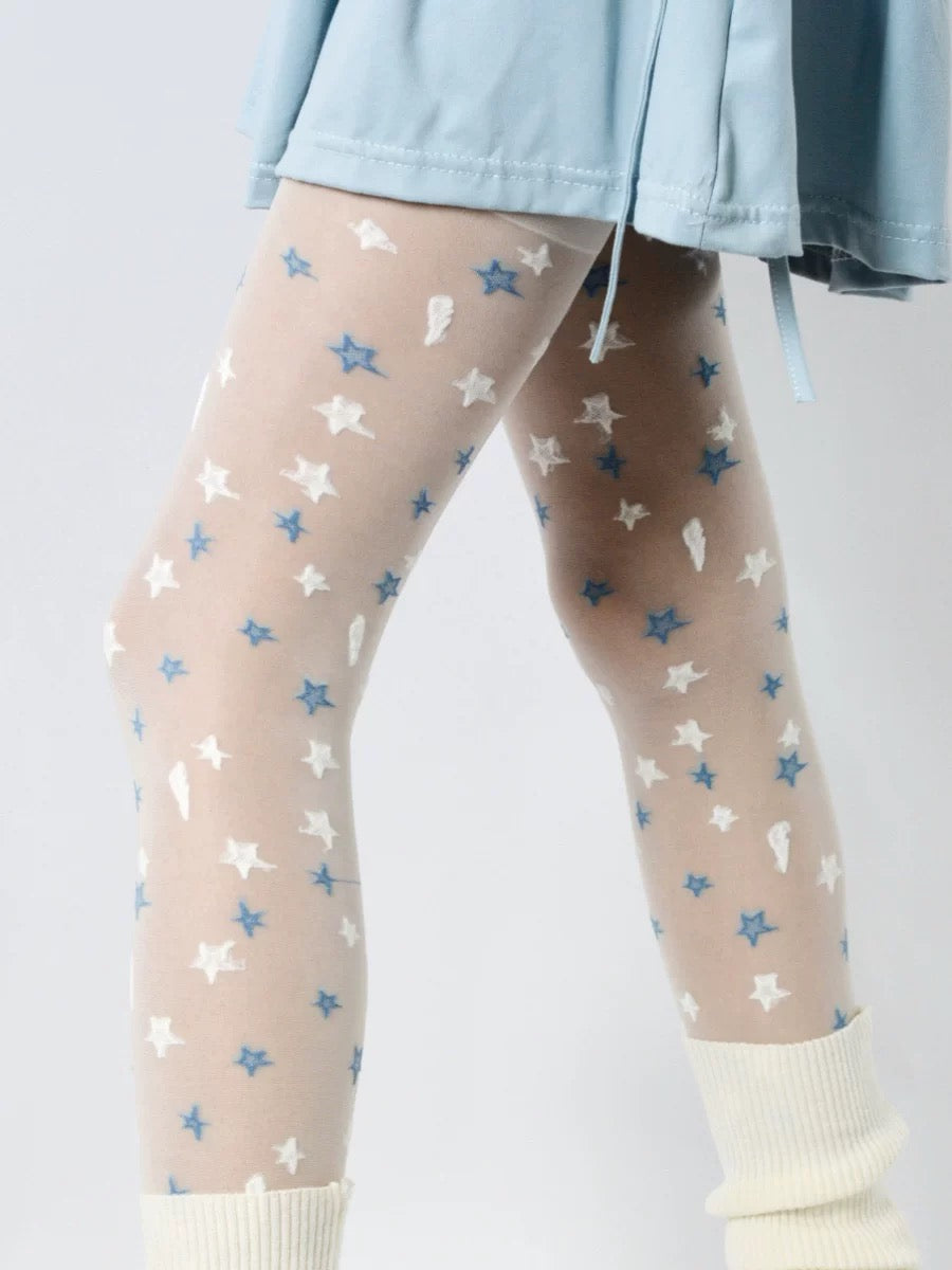 Estelle Sheer Tights - White