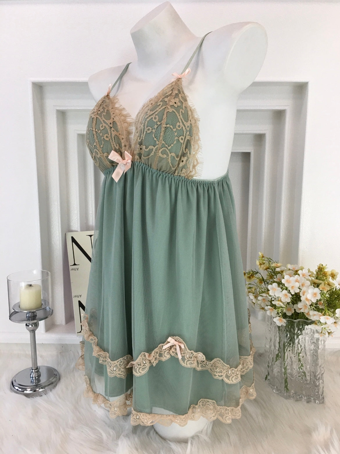 Charlotte Nightie - Green