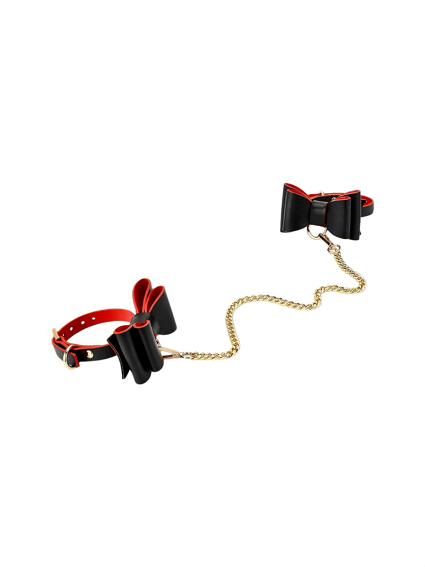 Remi Black/Red Ankle Cuffs