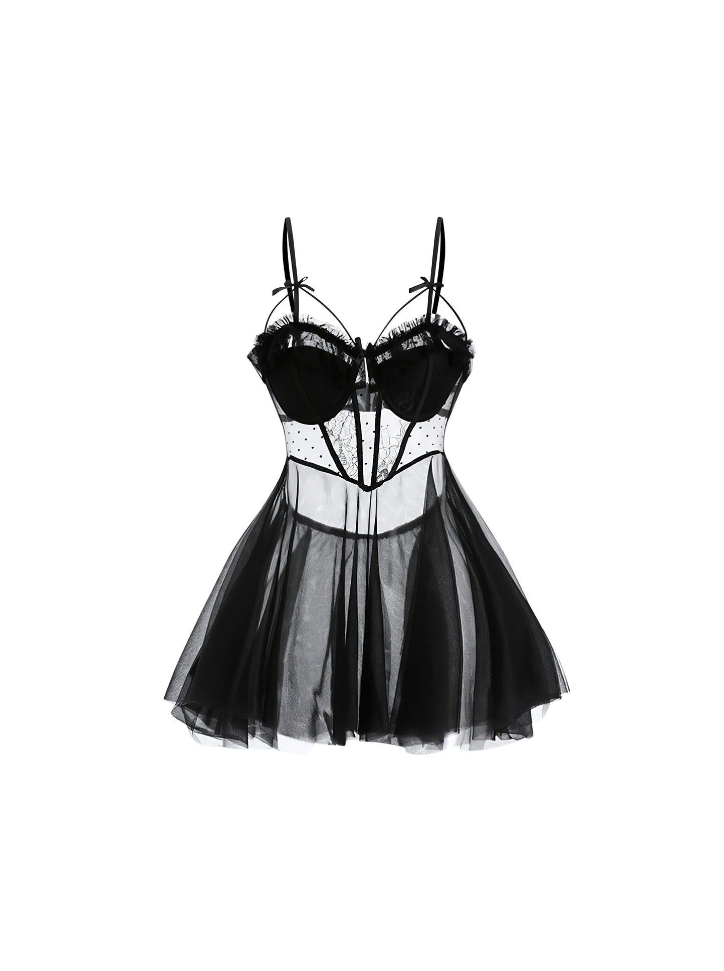 Shiloh Babydoll Set- Black