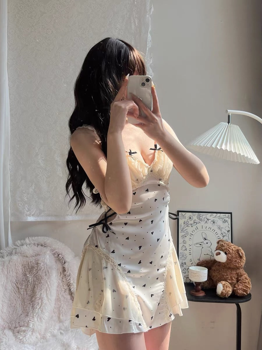 Naomi Sweetheart Nightie - Cream