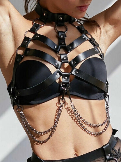 Xena Chest Harness - Black