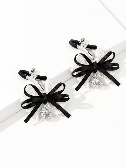 Rosalie Lace Nipple Clamps - Black