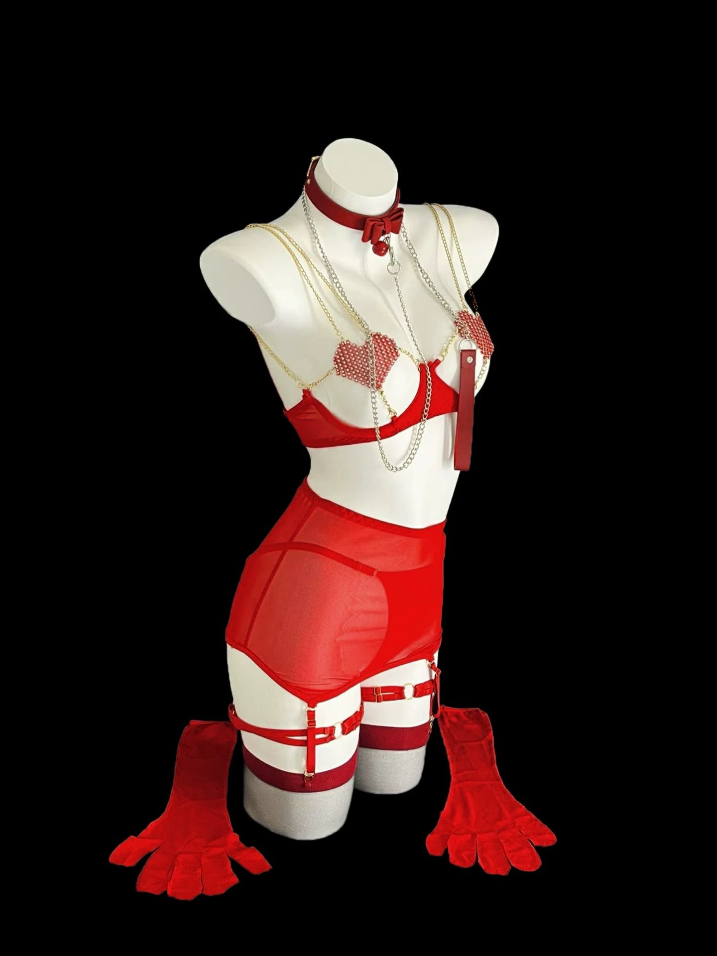 Maia Lingerie Set - Red