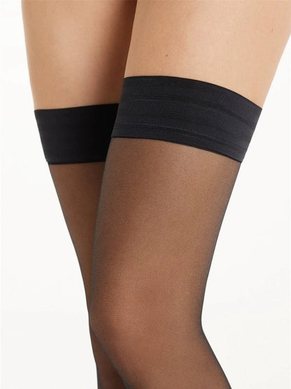 Kofi Thigh High Stockings - Black