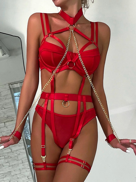 Quinn Lingerie Set - Red