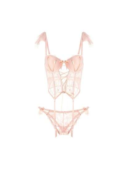 Elsa Bustier Set - Peach