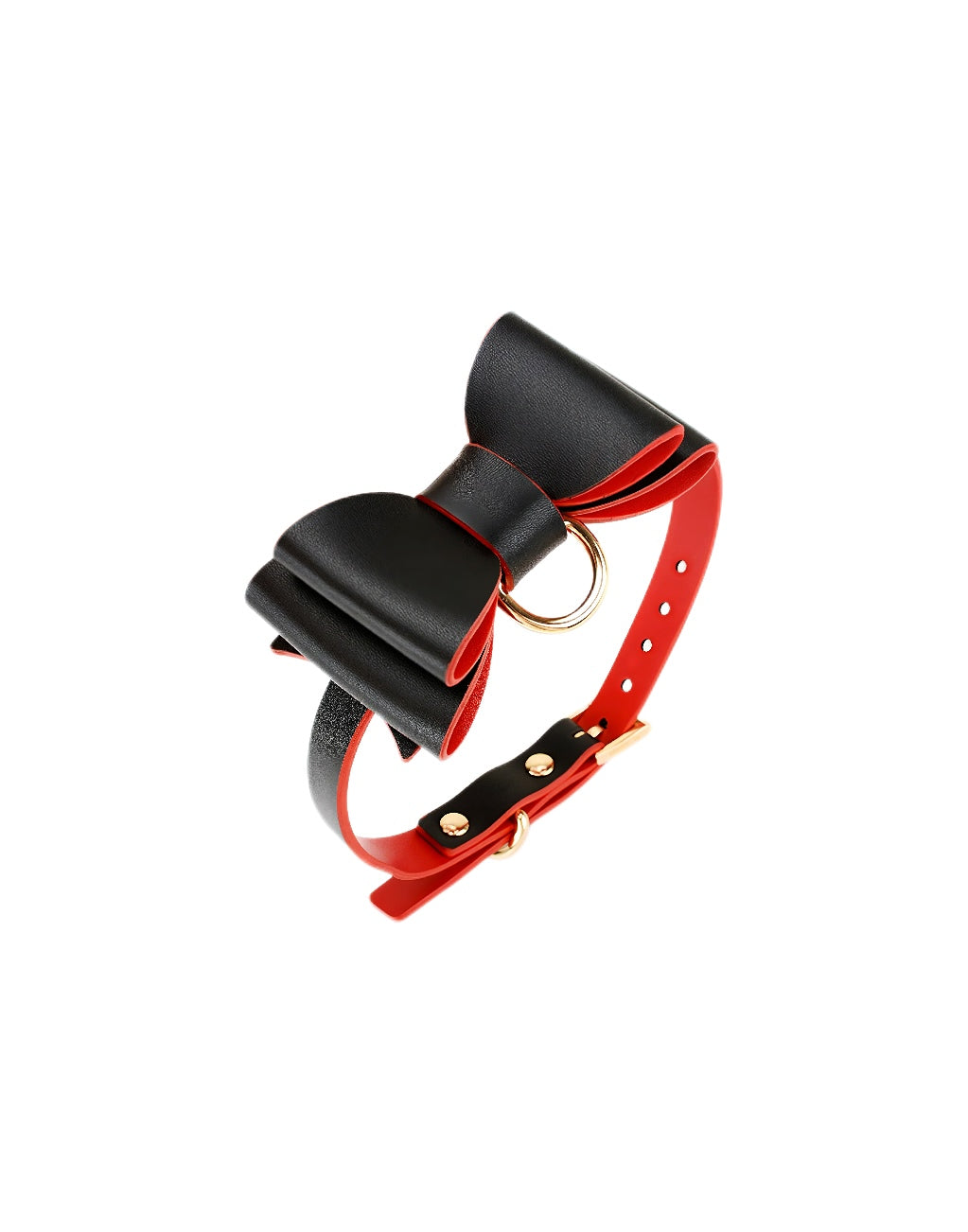 Remi Black/Red Bow Collar