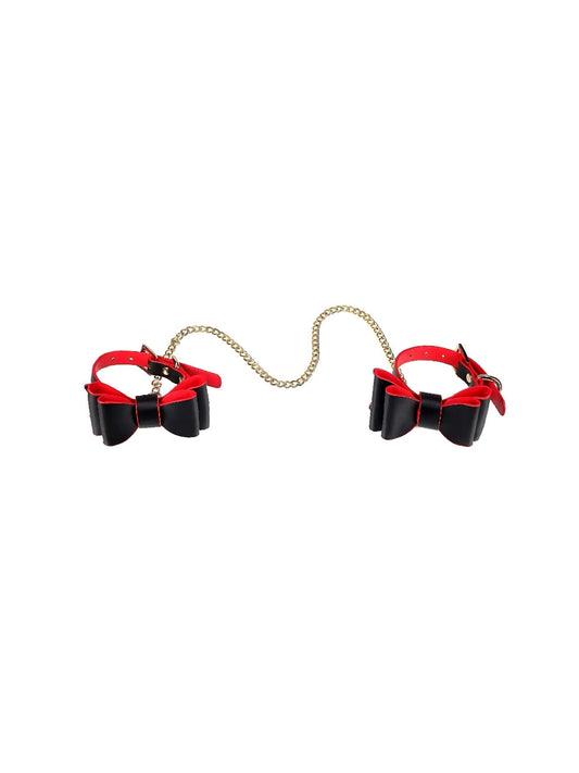 Remi Black/Red Ankle Cuffs