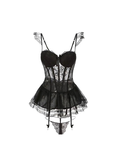 Luna Bustier Set - Black