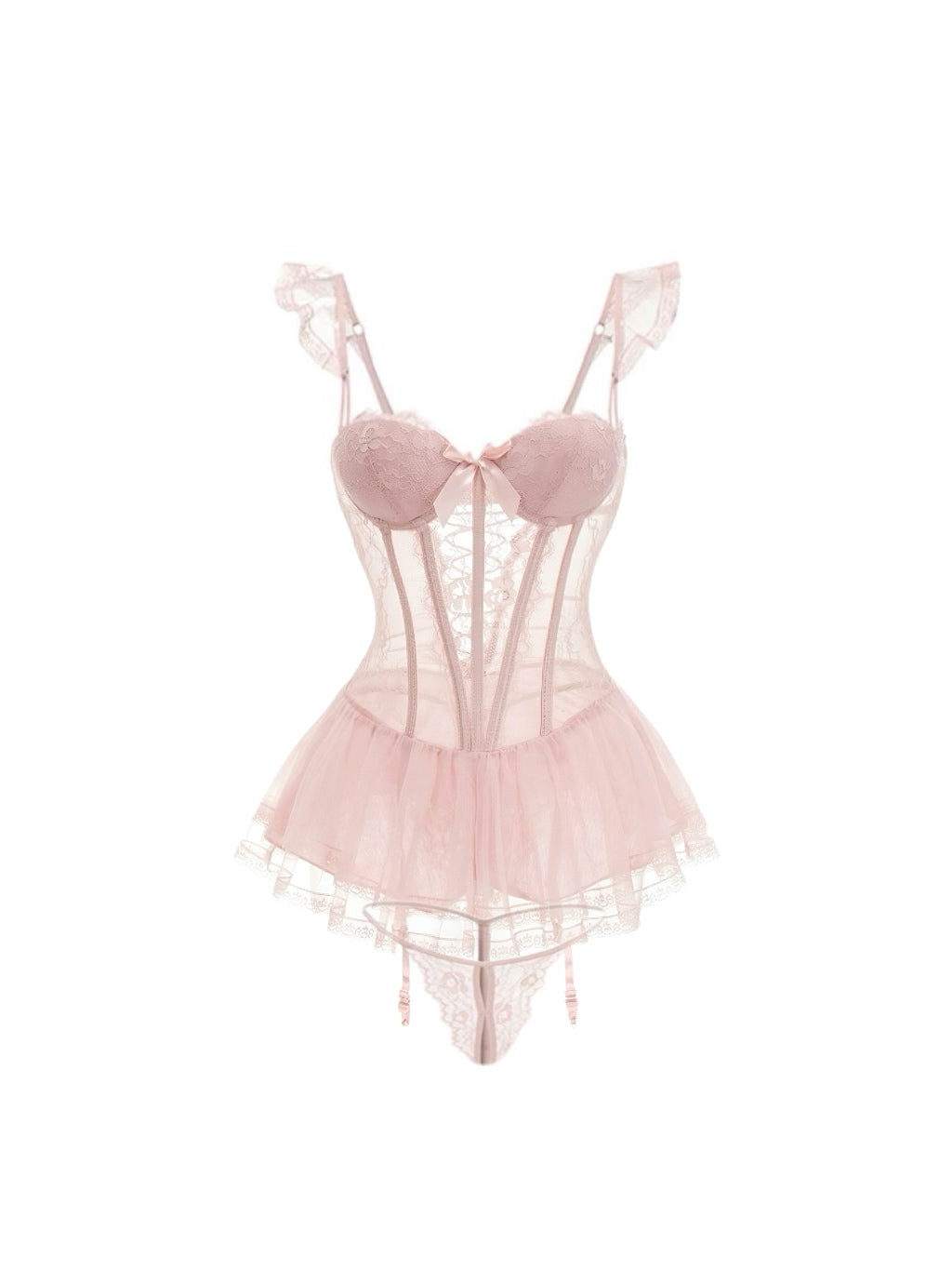 Luna Bustier Set - Pink