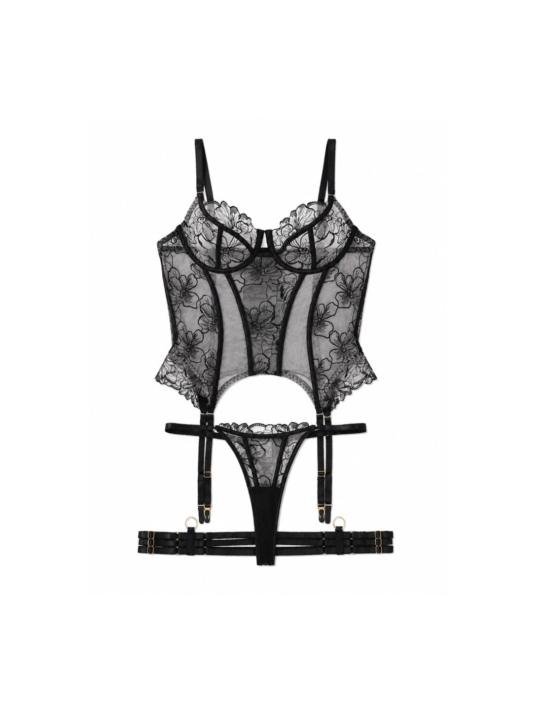 Seraphina Lingerie Set - Black